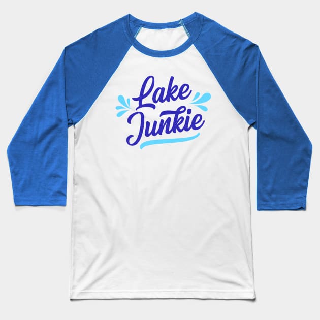 Lake Junkie Baseball T-Shirt by Ombre Dreams